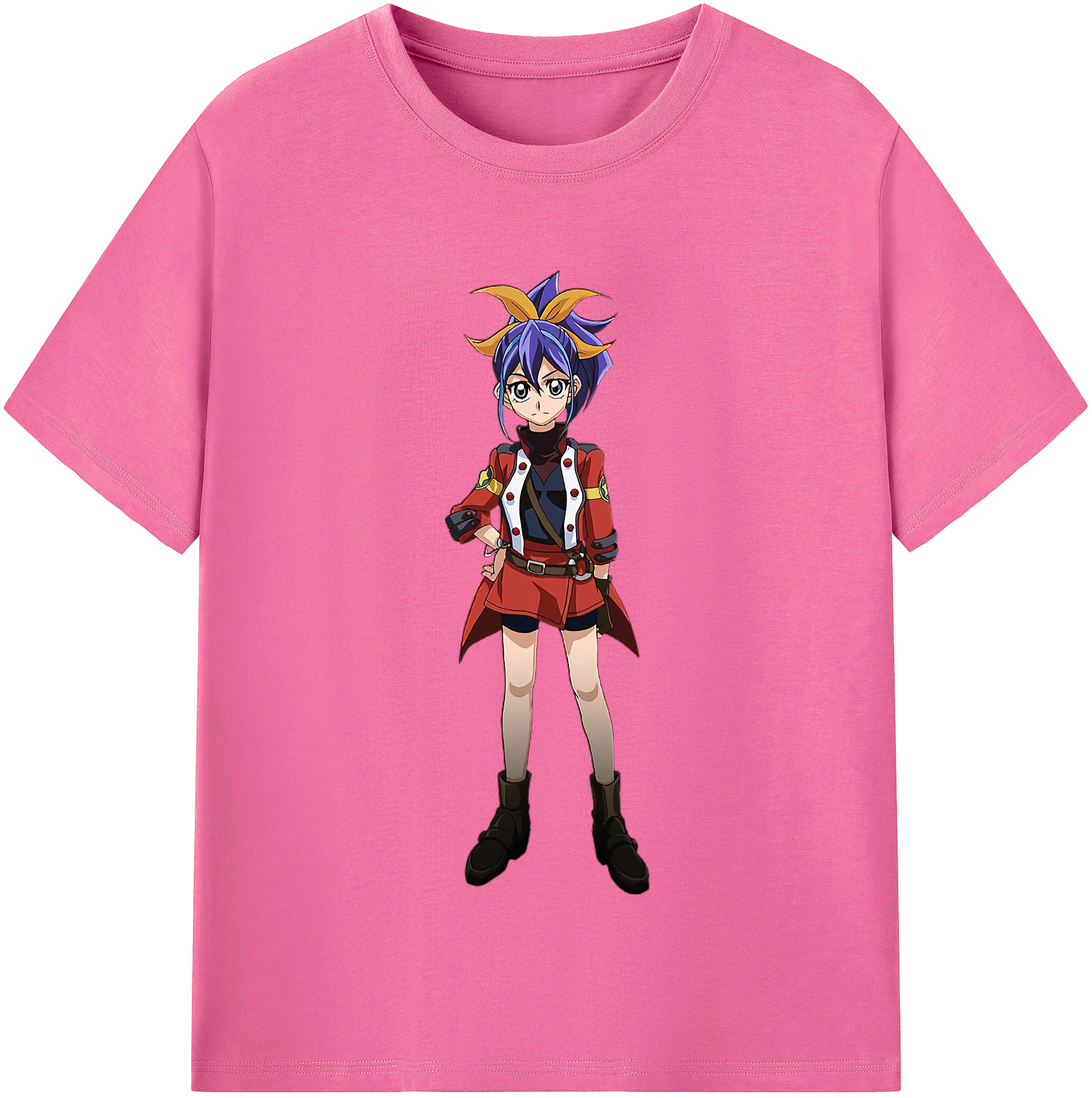 （画像用） 遊☆戯☆王 Yu-Gi-Oh! レディースカジュアルプリントTシャツ（綿100％）